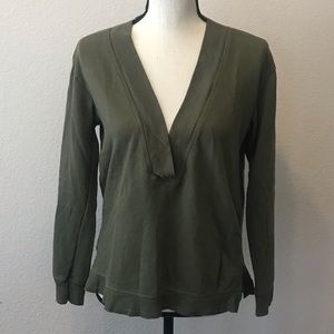 Anthropologie Left of Center Deep V-Neck Sweater